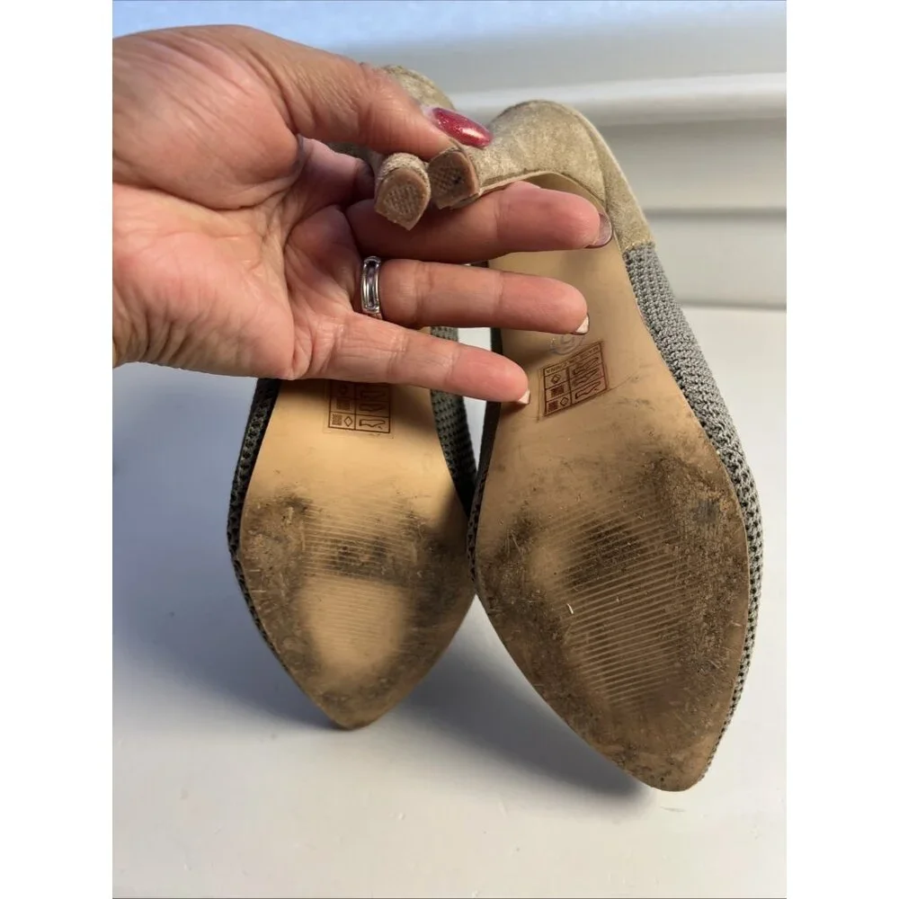 TINSTREE Set Of 2 Pointed Toe Heel Ankle Booties Stiletto Boots Black Green SZ 5 - Picture 4 of 16